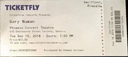 Toronto Ticket 2018
